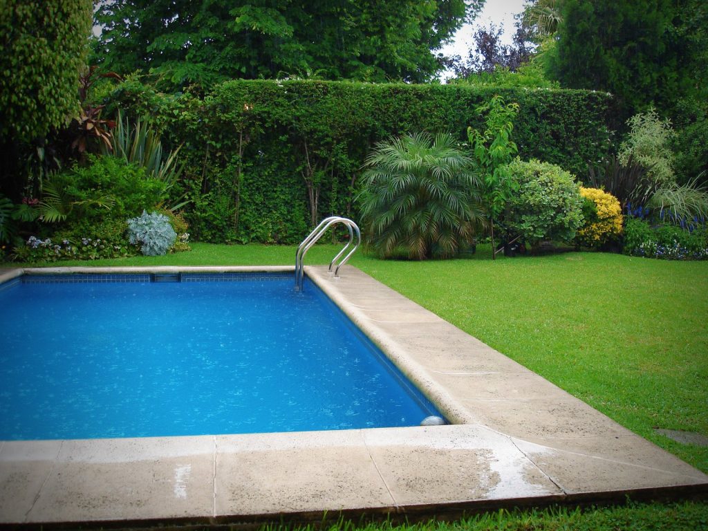 garden swimming pool installation