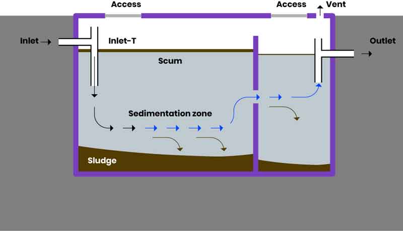 septic tank diagram