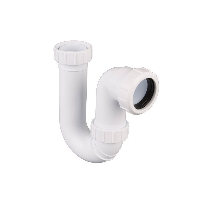 Plumbing-Waste-Pipe-Trap-P-Shaped-Outlet-Trap-76mm-Seal-40mm