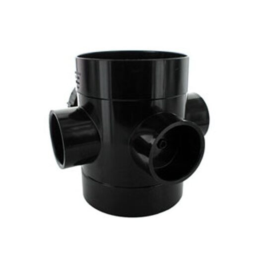 hunter-110mm-double-solvent-socket-access-pipe-black