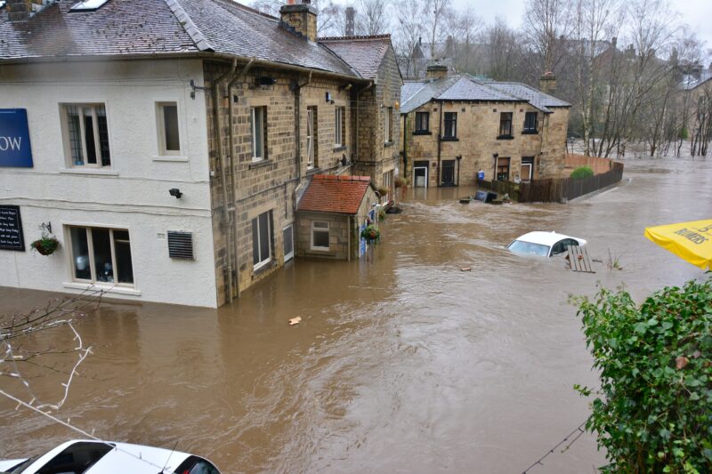 flood at brown cow pub