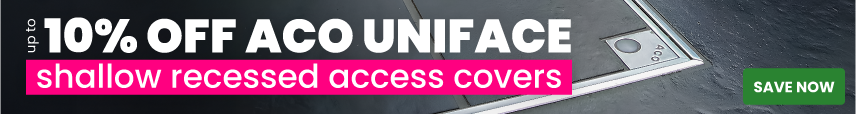 Up to 10% off ACO uniface access covers