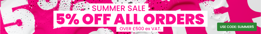 Summer SALE - 5% off all orders over £500 ex VAT