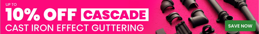 Up to 10% off cascade cast iron effect guttering