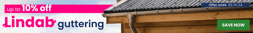 Up to 10% off Lindab guttering