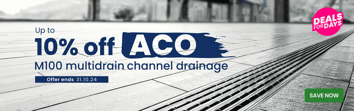 Up to 10% off ACO M100 channel drainage 