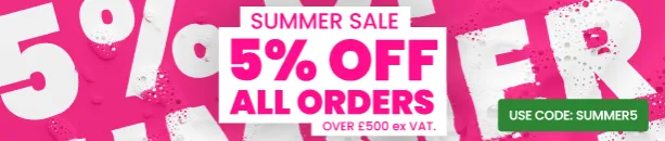 Summer SALE - 5% off all orders over £500 ex VAT 