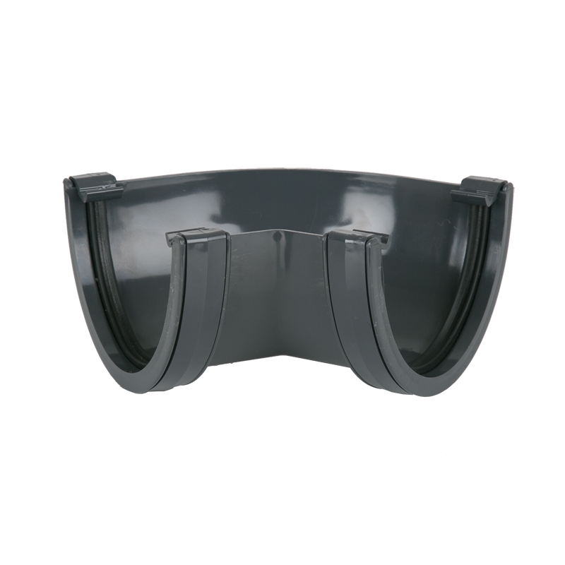 Plastic Guttering Deepstyle 90dg Gutter Angle 115mm Anthracite Grey