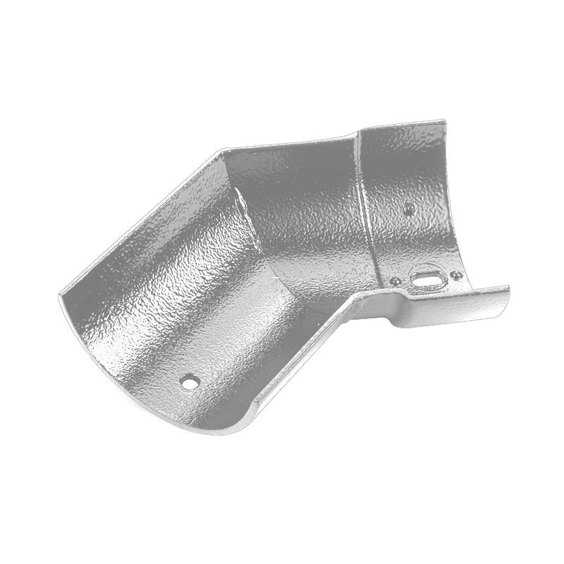 Cast Aluminium Guttering Half Round Internal 135dg Angle 113mm Plain Drainage Superstore®