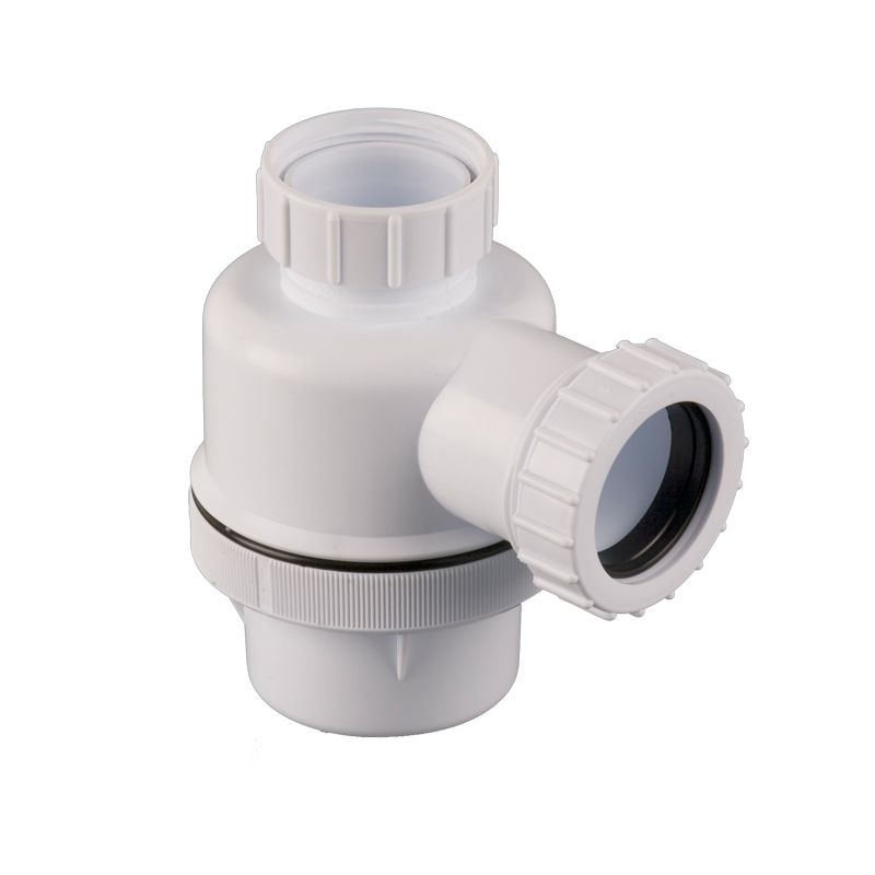 Plumbing Waste Pipe Universal Bottle Trap 76mm Seal Anti-Vac - 32mm ...