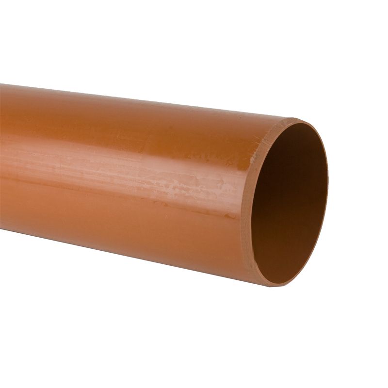 Underground Sewer Pipe 200mm Plain Ended 3m Drainage Superstore