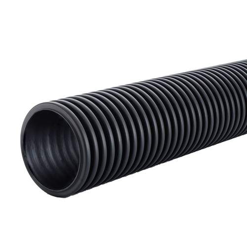 Twinwall Unperforated Drain Pipe for Surface Water Drainage 150mm x 6m