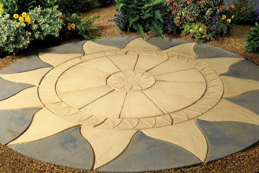 Kelkay Stone Circle Patio Kit Minster Paving 2 56m Sunflare Kelkay Stone Circle Patio Kit Minster Paving 2 56m Sunflare