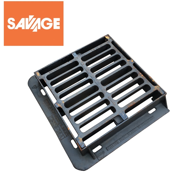 Cast Iron Straight Bar Hinged Gully Grating 443 x 446mm D400