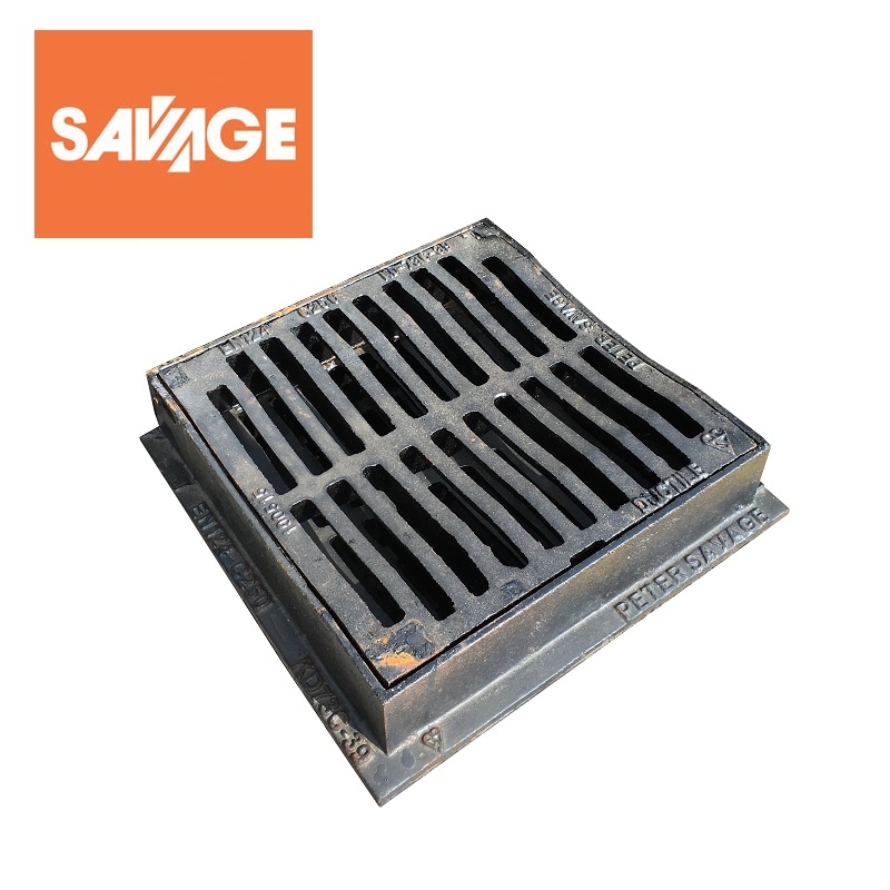 Heavy Duty Hinged Dished Yard Gully Grating 325 x 325mm C250 Drainage Superstore