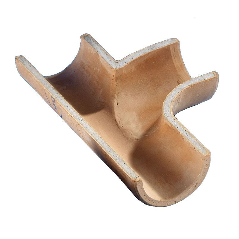 Naylor Clay Drain Pipe 90dg Curved Square Branch 150mm x 150mm