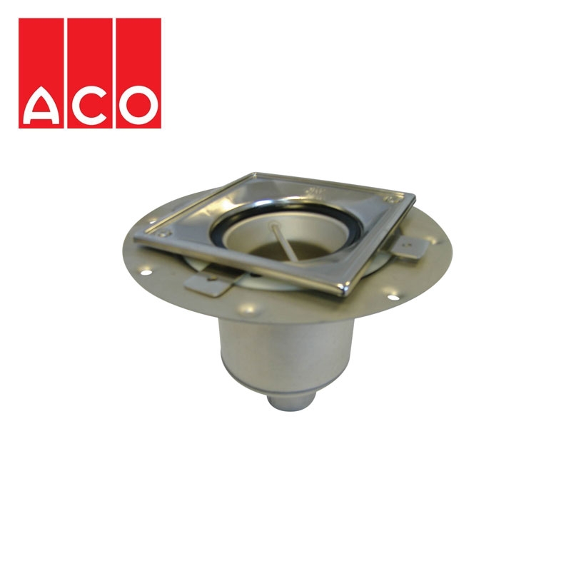 ACO Trapped Shower Gully Vertical Outlet for Tiled Flooring 50mm