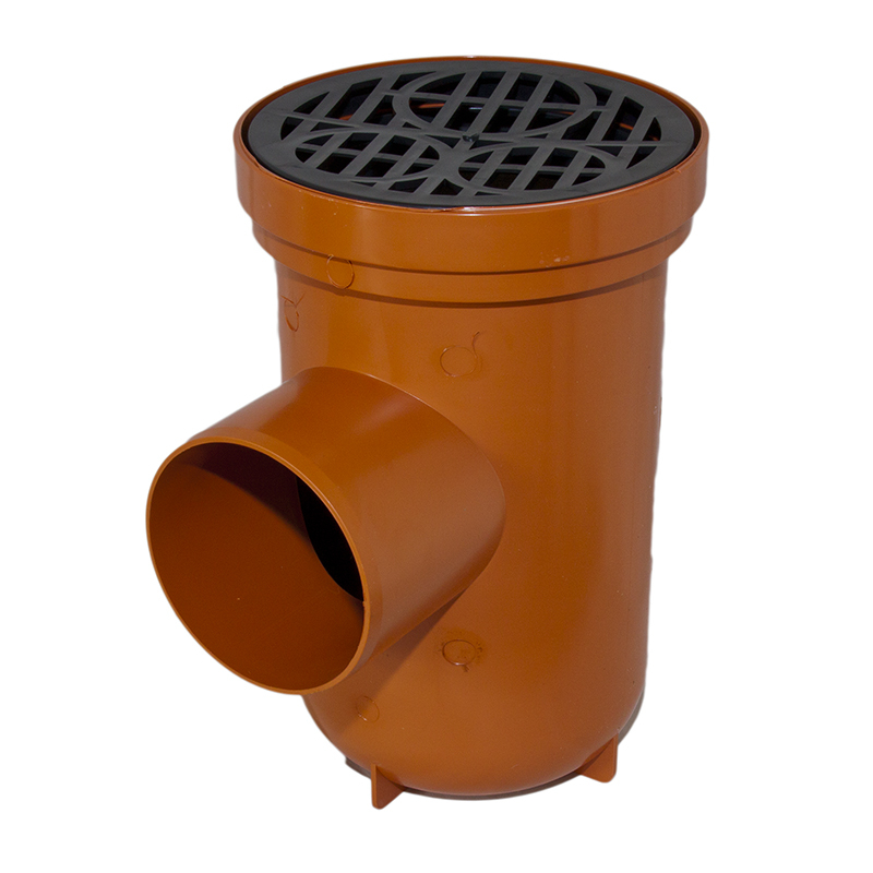 Sewer Underground Drainage Round Bottle Gully - 110mm | Drainage ...