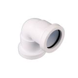 Waste Pipe Push Fit 90dg Knuckle Bend 40mm - Brown