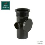 Cascade Cast Iron Style 110mm Plastic Access Pipe (White)