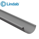 Lindab Half Round Guttering 150mm x 3m Painted Anthracite Metallic