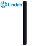 Lindab Steel Guttering Round Downpipe 75mm x 3m Painted Black