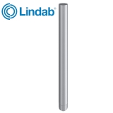 Lindab Guttering Round Downpipe 75mm x 3m Painted Silver Metallic