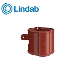 Lindab Round Downpipe Bracket 75mm Painted Tile Red