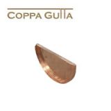 Copper Guttering Standard Half Round Stop End
