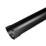 Cast Aluminium Guttering Beaded Half Round 125mm x 1.83m - Black