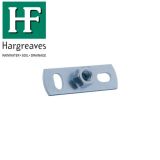 Zinc Plated Drainage Pipe Wall Plate - 80mm