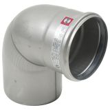 Stainless Steel Pipe 87.5dg Bend 110mm - Blucher Europipe