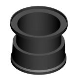 Twinwall Drain Pipe Coupler for Surface Water Drainage - 225mm