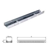ACO Freedeck Fixed Height Shallow Channel 1000mm - Galvanised Steel