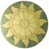 Kelkay Stone Circle Patio Kit Minster Paving 2.56m - Sunflare