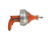 Drain Cleaner Unblocker Wire Spring Super Vee 110V with 1 Cable & Case